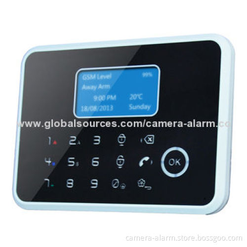 9 Wireless Guarding Zones GSM Alarm System + Wireless Keyboard, iPhone APP, 868MHz, GSM+PSTN